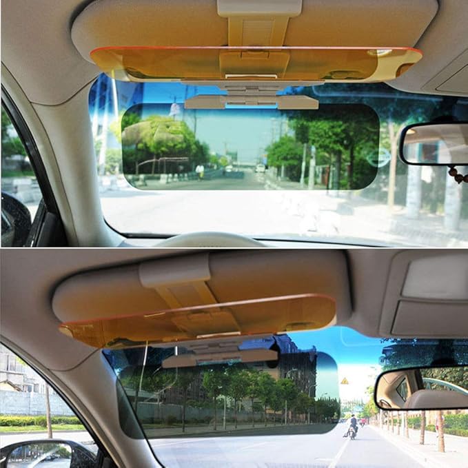 واقي شمس للسيارة مضاد للتوهج ليلاً ونهارًا، 2 في 1 2024