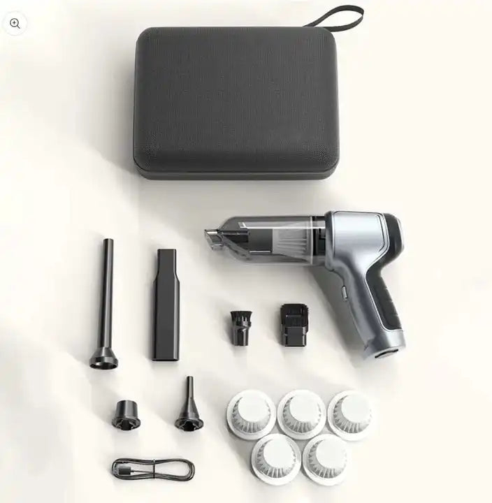 مكنسة ومضخة هواء لاسلكية صغيره 2 في 1 متعددة الاستخدام