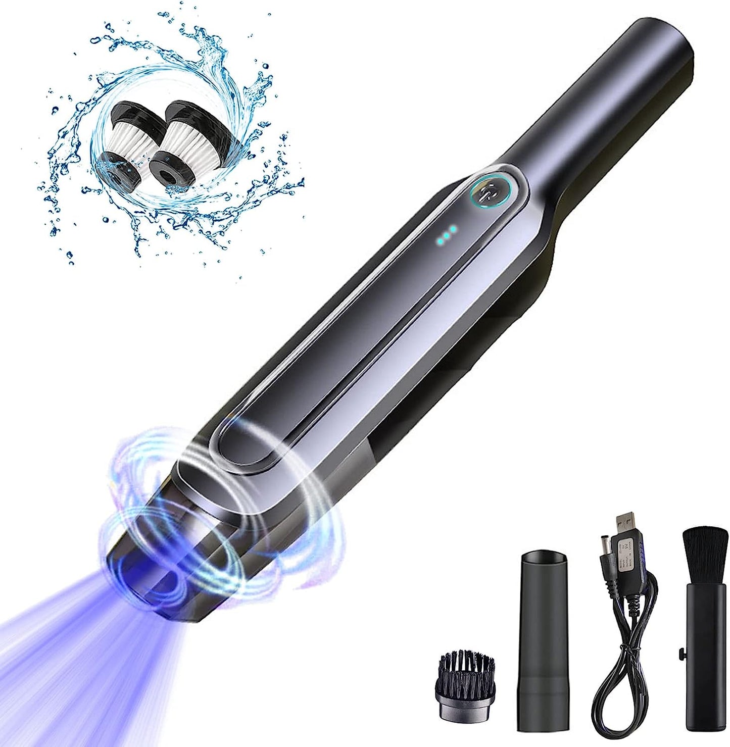 مكنسة كهربائية لاسلكية بقوة شفط قوية للسيارة - Makfool