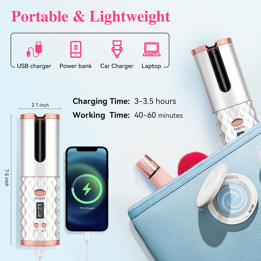 مموج الشعر اللاسلكي المحمول - Makfool