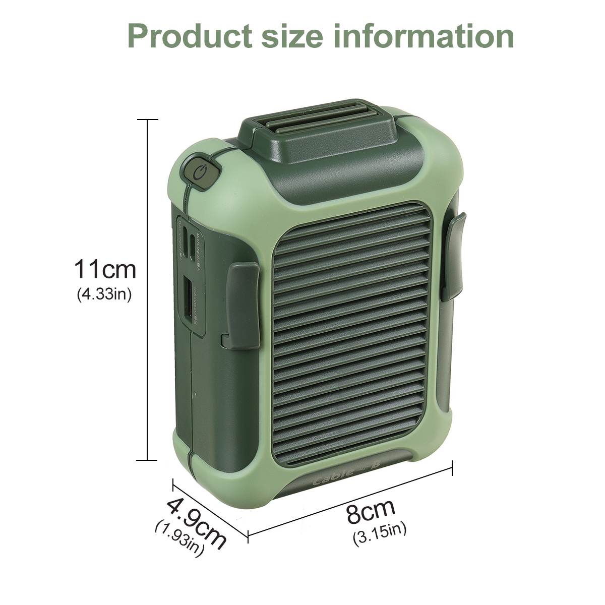 مروحة رقبة وخصر صغيرة مميزة - Makfool