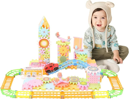 جديد مكعبات بناء كهربائية~ ألعاب تعليمية للأطفال في مرحلة الطفولة المبكرة