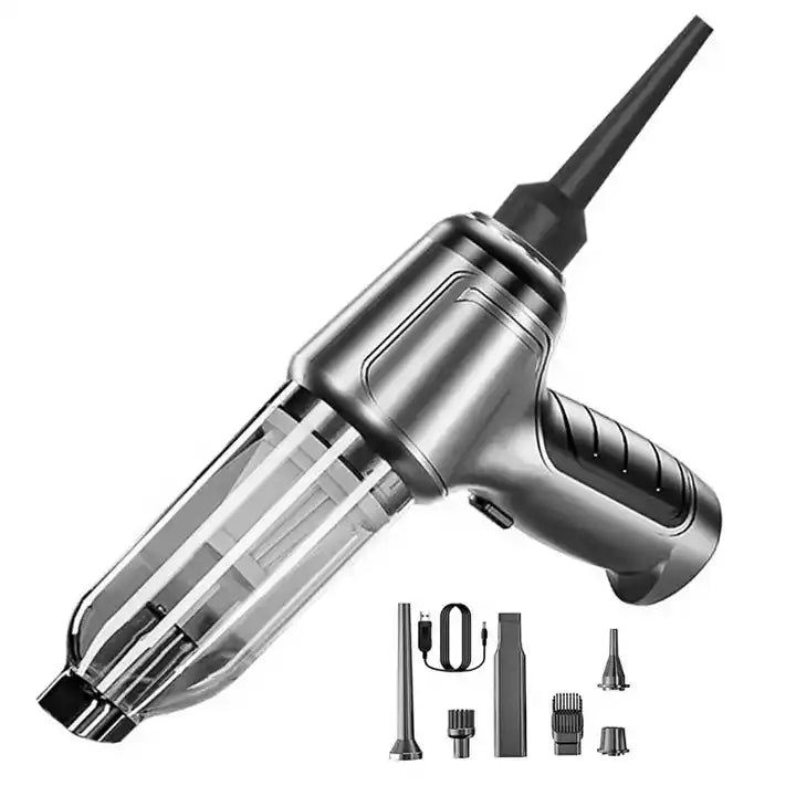 مكنسة ومضخة هواء لاسلكية صغيره 2 في 1 متعددة الاستخدام