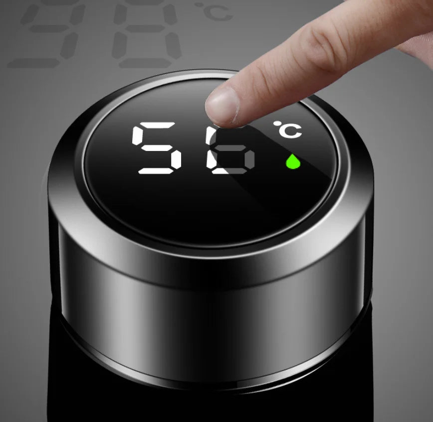 كوب عازل ذكي مقاوم للصدا مع شاشة رقمية