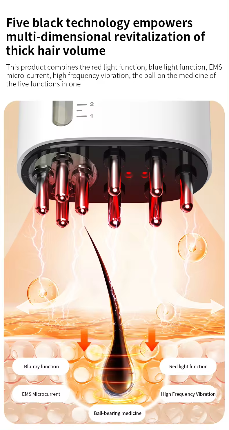 جهاز علاج الشعر بالضوء الأحمر