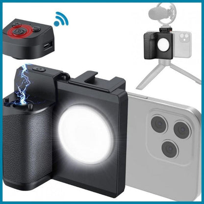 قبضة كاميرا الهاتف الذكي مع جهاز تحكم عن بعد