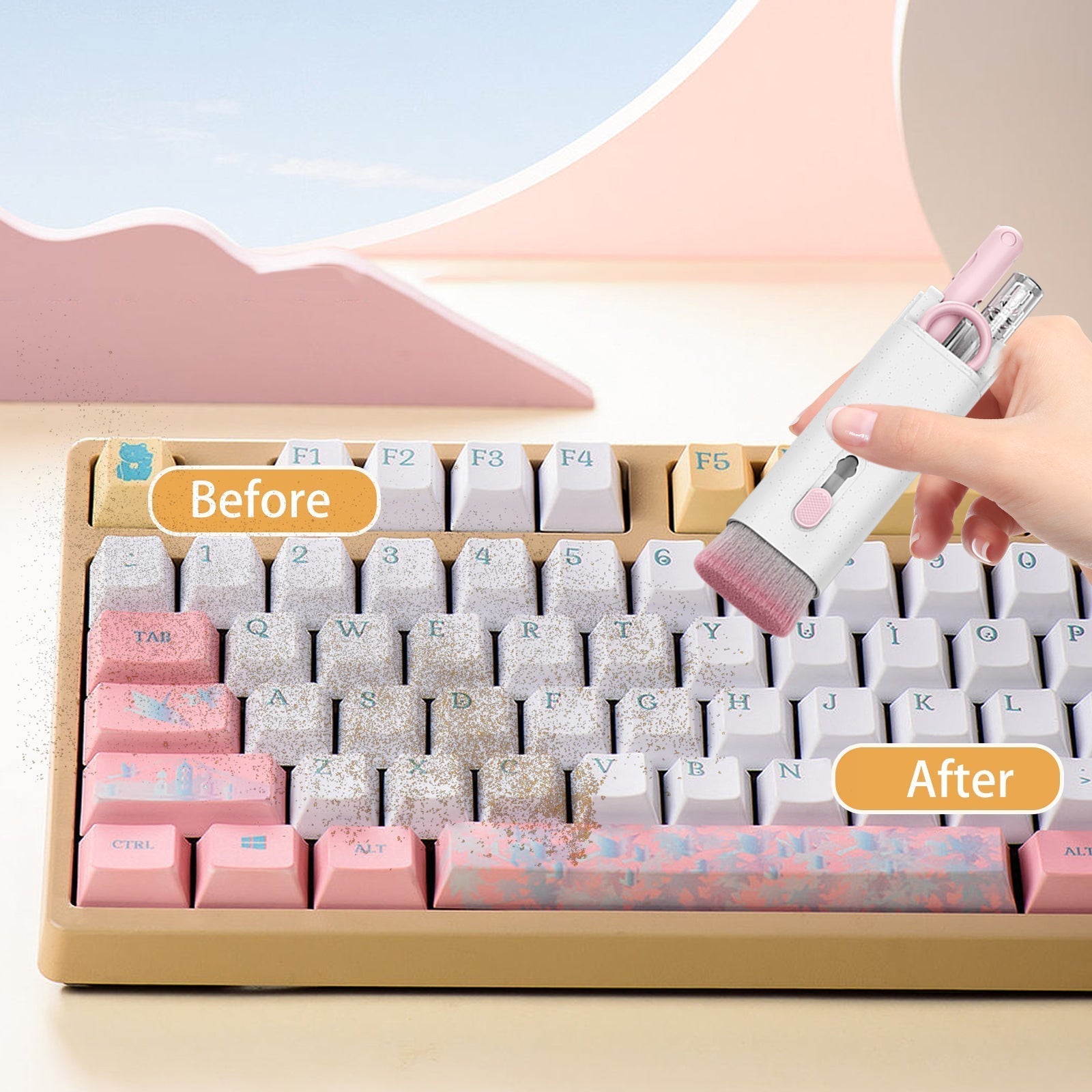 عدة تنظيف 7 في 1 للكيبورد والسماعات uae - Makfool