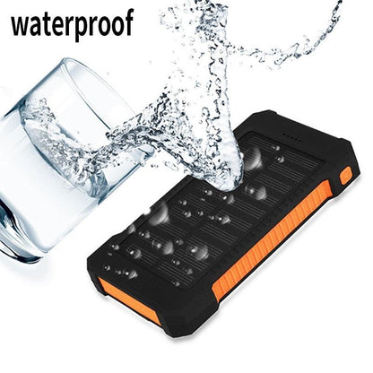 باور بانك بالطاقة الشمسية مقاوم للماء والغبار - Makfool