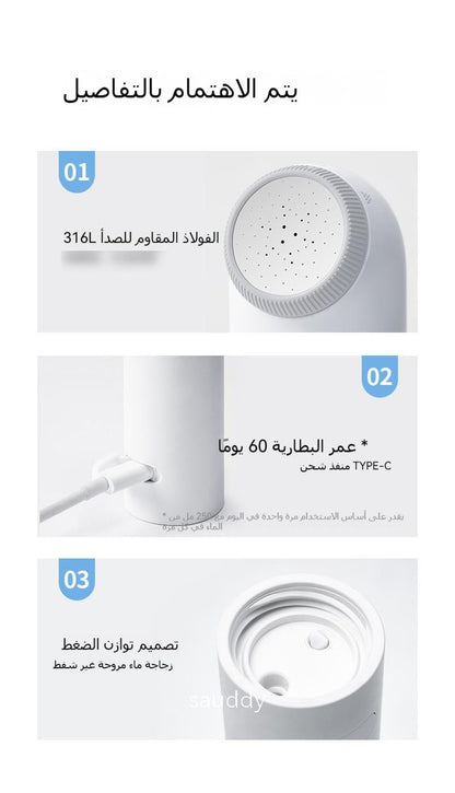 بخاخ الماء المحمول بالبطارية لعدة استخدامات uae - Makfool