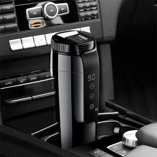 غلاية الماء الكهربائية المحمولة من الستانليس ستيل 12 فولت الأصلية - تغلي الماء خلال دقيقة - Makfool