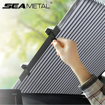 غطاء الزجاج الامامي ‎SEINECA للسيارة للحماية من اشعة الشمس الحارقة - Makfool