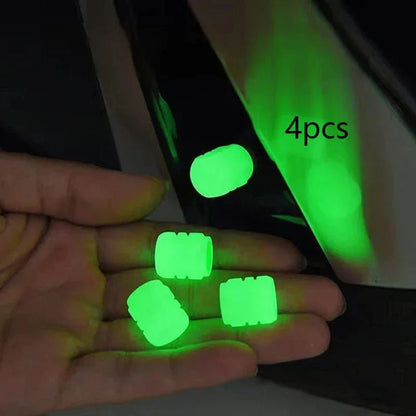 غطاء صمام الإطار اللامع - 12 قطعة UAE - Makfool