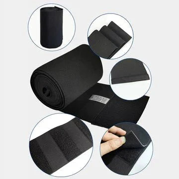 حزام للخصر ملفوف البطن والخصر قابل للتعديل 4 أمتار - Makfool