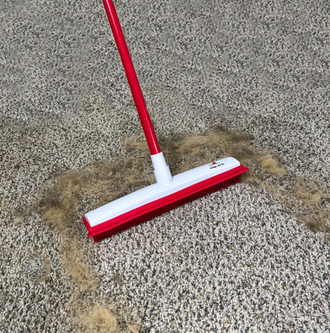 مكنسة تنظيف الشعر 2 في 1 المصنوعة من المطاط