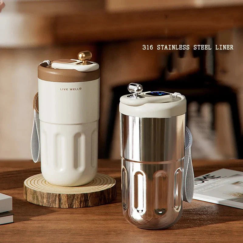 كوب عازل للحرارة من ستانلس ستيل - Makfool