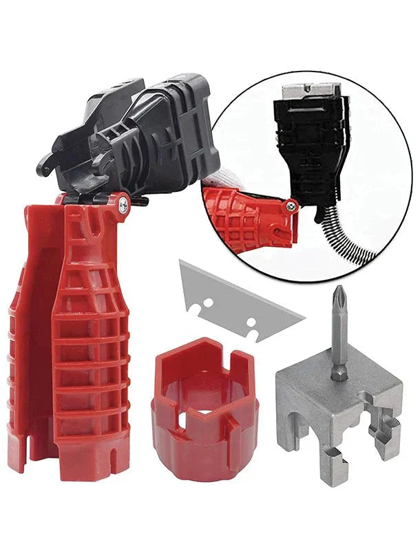 مفتاح سباكة 18 في 1 بتصميم مبتكر قابل للطي متعدد الاستخدامات - Makfool