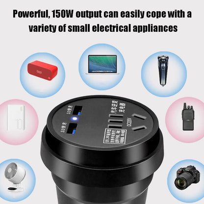 محول شاحن السيارة متعدد الاستخدامات الأكثر مببيعاً - Makfool