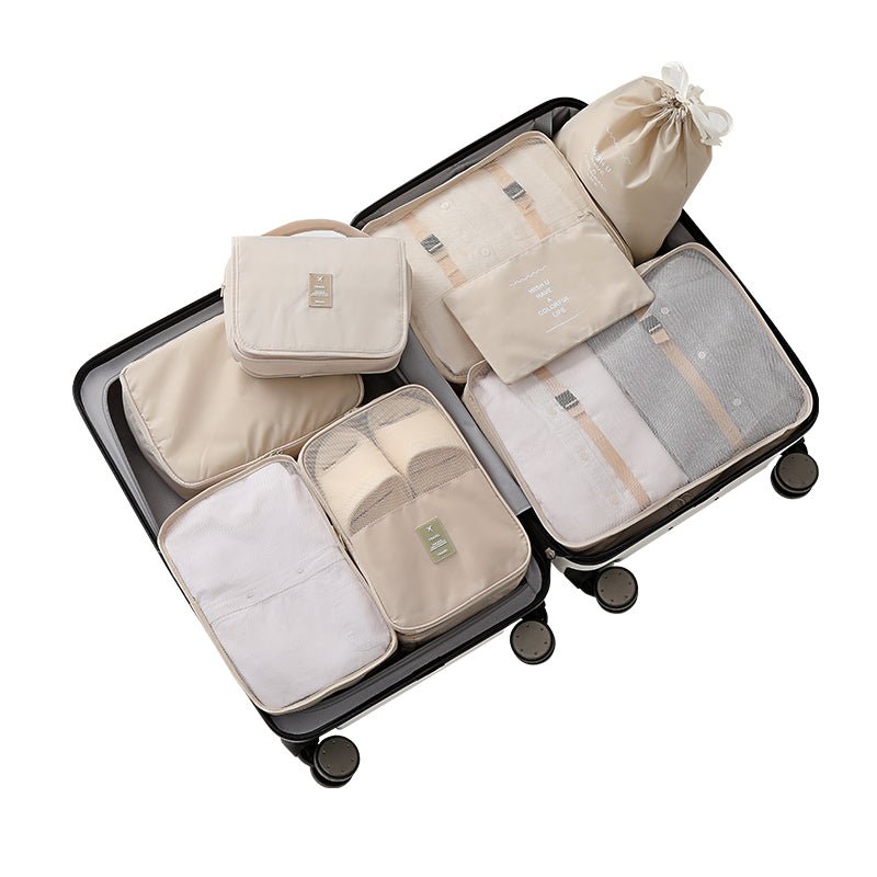 مجموعة حقائب من 8قطع متعددة الاستخدامات لتنظيم حقائب السفر والملابس - Makfool