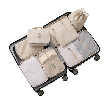 مجموعة حقائب من 8قطع متعددة الاستخدامات لتنظيم حقائب السفر والملابس - Makfool