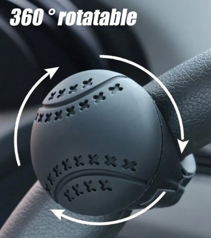 مقبض معزز لعجلة السيارة مع دوران 360 درجة (عدد 2) - Makfool