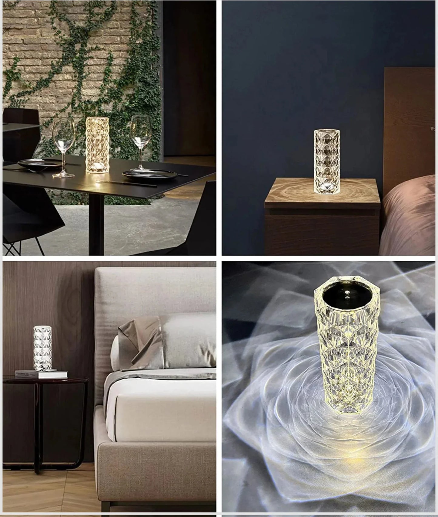 مصباح كريستالي بعدة الوان UAE - Makfool