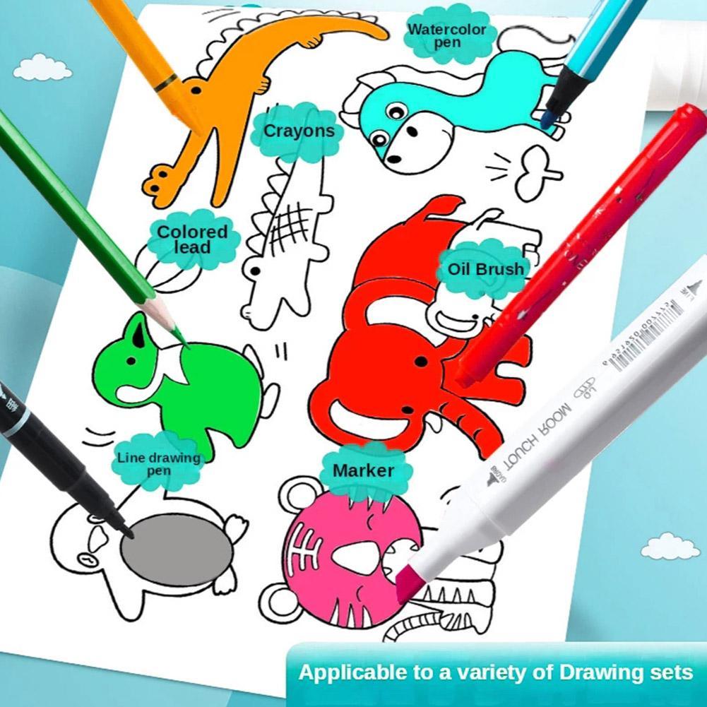 رول أوراق التلوين اللاصق العجيب (عدد 2) - Makfool