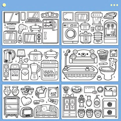 رول اوراق التلوين(عدد 2) - Makfool