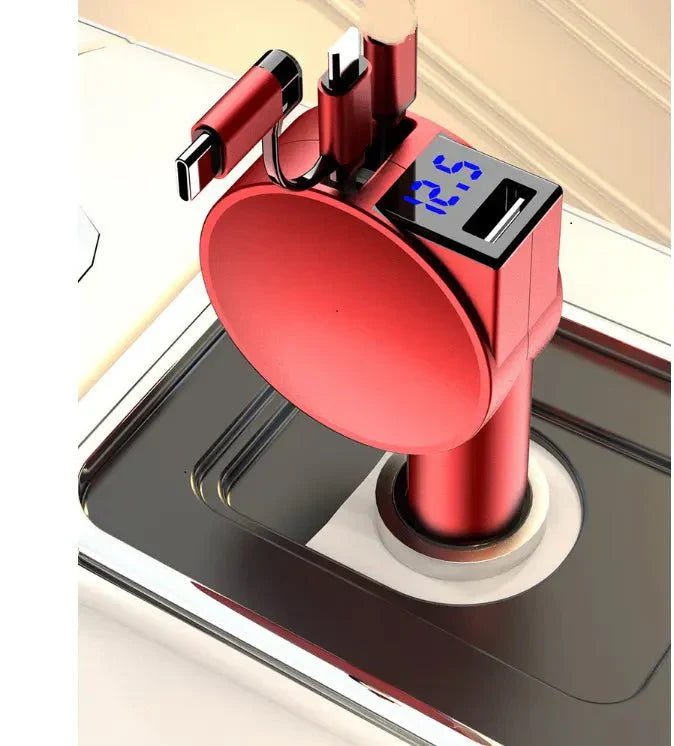 شاحن داخلي للسيارة 3 في 1 قابل للسحب التلقائي - Makfool