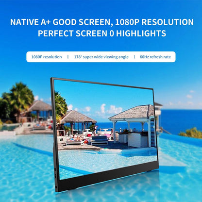 شاشة محمولة عالية الجودة 15.6 بوصة تشبك على جميع الاجهزة الذكية - Makfool