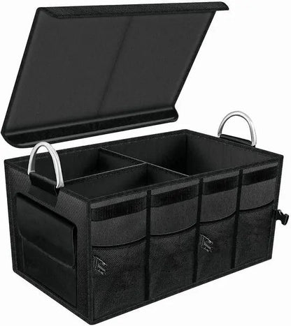 صندوق تخزين متعدد الوظائف للسيارة مع غطاء قابل للإزالة - Makfool